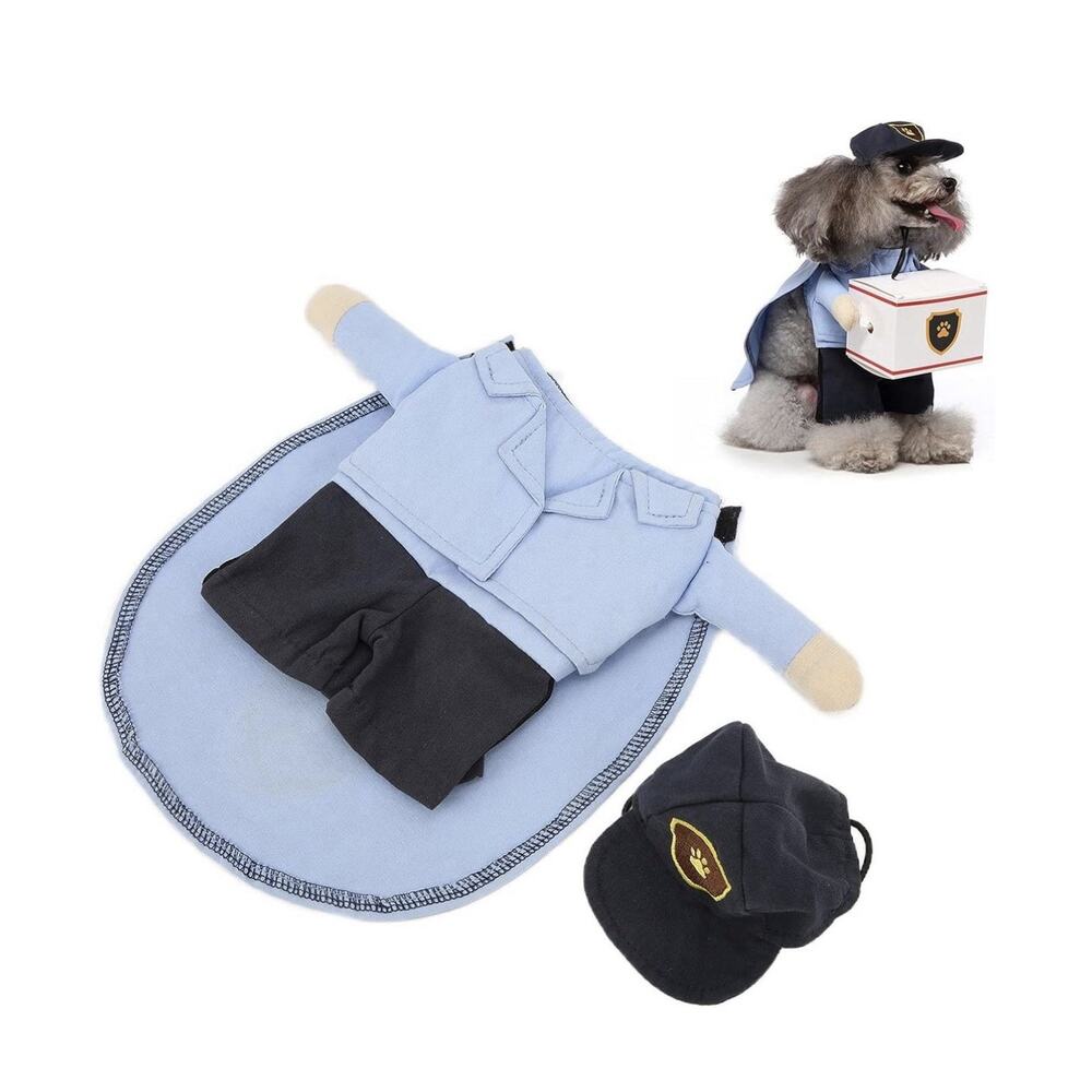 Dog Pet Mail Carrier Costume Halloween / Funny Size L